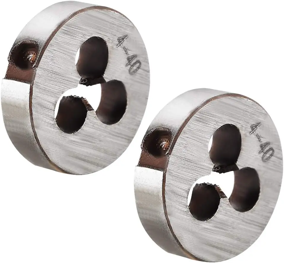 #4-40 UNC Round Die, Machine Thread Right Hand Threading Die, Alloy Tool Steel Screw Thread Cutting Die, 2pcs 
#4-40 UNC Round Die, Machine Thread Right Hand Threading Die, Alloy Tool Steel Screw Thread Cutting Die, 2pcs