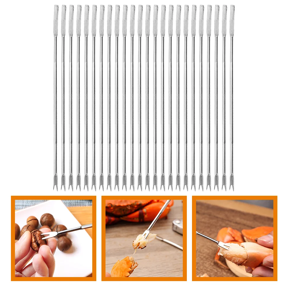 Stainless Steel Kitchen Multipurpose Double-end Seafood Forks Seafood Peeling Tool Walnut Fork Seafood Forks Lobster Forks
Stainless Steel Kitchen Multipurpose Double-end Seafood Forks Seafood Peeling Tool Walnut Fork Seafood Forks Lobster Forks