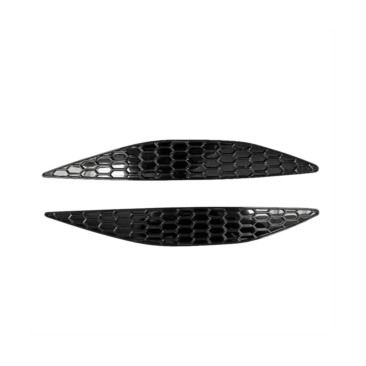 

1Pair Rear Bar Honeycomb Reflector Cover Trim Styling for Golf 7 MK7 2014-2018 Tail Fog Light Strips