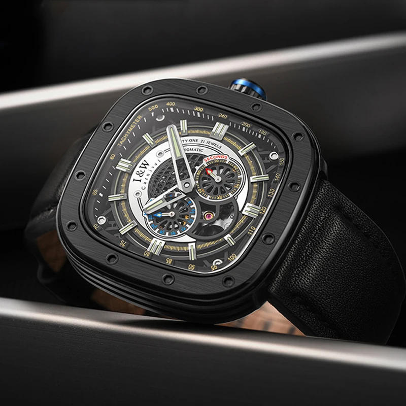 New IW Luxury Watch Business Waterproof Male MIYOTA Clock Luminous Automatic Mechanical Square Men Watch Reloj Hombre
New IW Luxury Watch Business Waterproof Male MIYOTA Clock Luminous Automatic Mechanical Square Men Watch Reloj Hombre