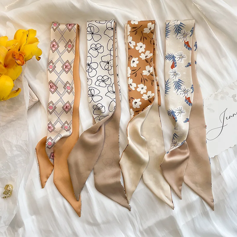 Khaki Multiple Women Neck Satin Silk Tie Scarfs Spring Summer 2023 Fashion Satin Hair band Bags Decorative Hats Ribbons 7X130CM
Khaki Multiple Women Neck Satin Silk Tie Scarfs Spring Summer 2023 Fashion Satin Hair band Bags Decorative Hats Ribbons 7X130CM