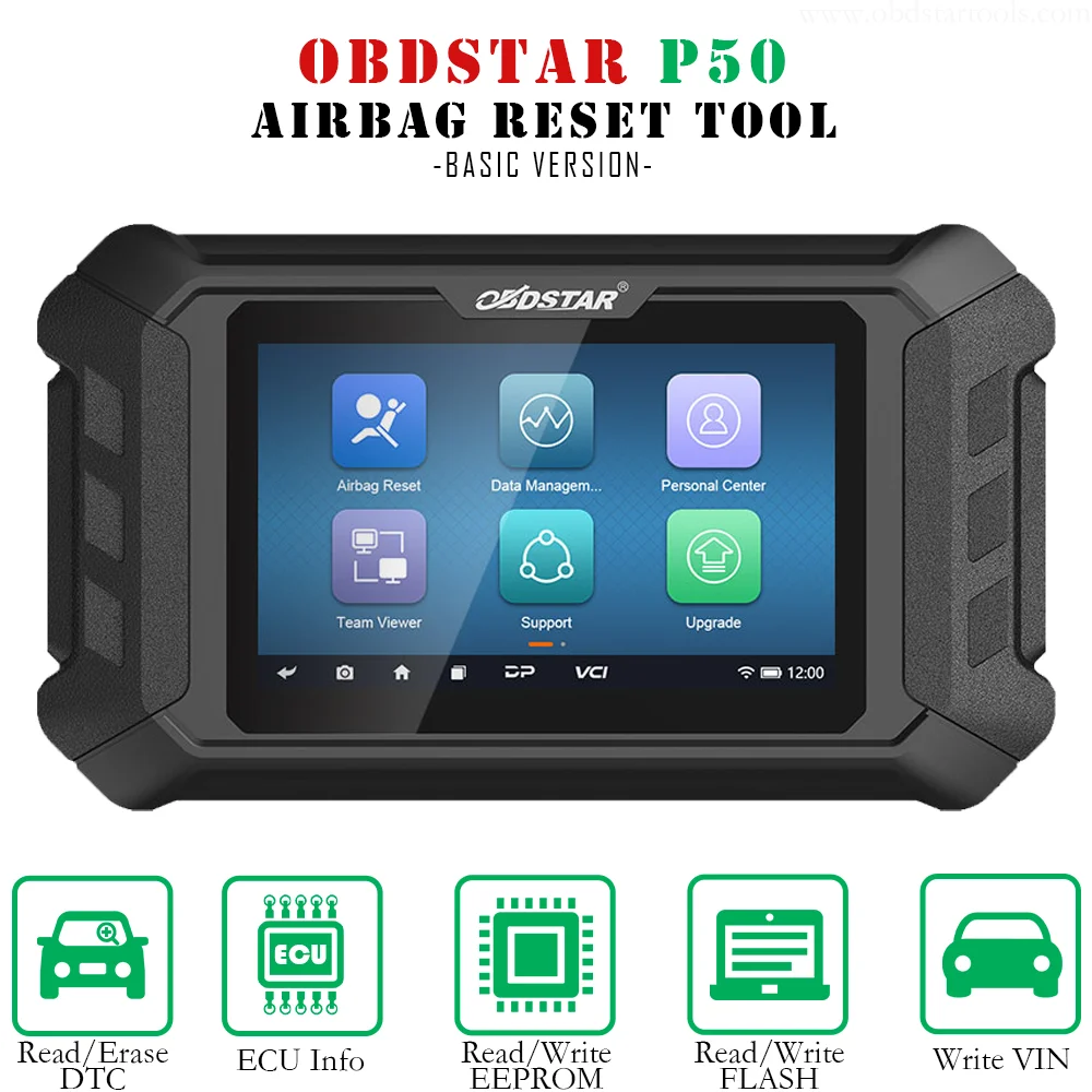 OBDSTAR P50 Airbag Reset + PINCODE Intelligent Airbag Reset Equipment Covers 38 Brands and Over 3000 ECU Part No.with P004
OBDSTAR P50 Airbag Reset + PINCODE Intelligent Airbag Reset Equipment Covers 38 Brands and Over 3000 ECU Part No.with P004