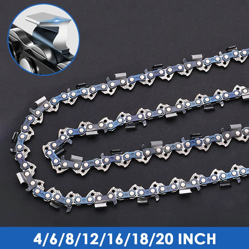 Electric Chainsaw Chains 4/6/12/16/18Inch Gasoline Saw Guide Plate Sharp Garden Tools Steel Oil Chainsaws Chains Parts Blades
Electric Chainsaw Chains 4/6/12/16/18Inch Gasoline Saw Guide Plate Sharp Garden Tools Steel Oil Chainsaws Chains Parts Blades