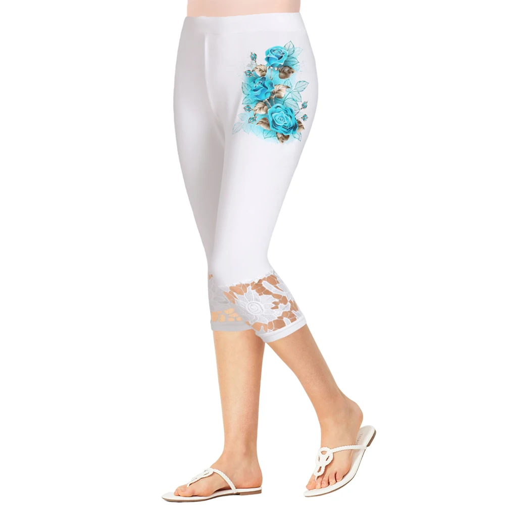 Skinny Capri Leggings For Women Summer Leaf Floral Hollow Out Lace Elastic High Waist Casual Leggings
Skinny Capri Leggings For Women Summer Leaf Floral Hollow Out Lace Elastic High Waist Casual Leggings