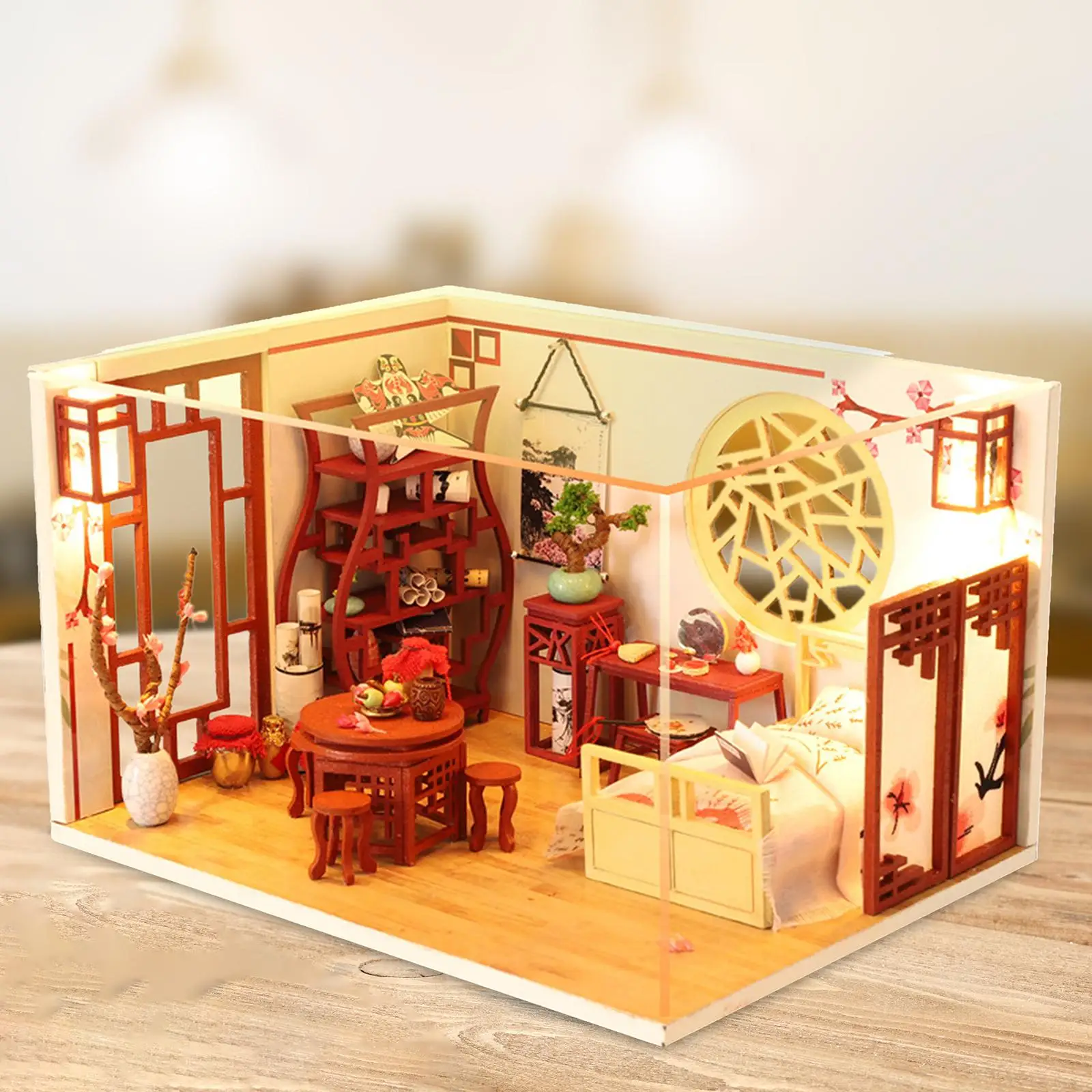 DIY Miniature Dollhouse Kits with Dustproof Cover Handmade Craft Collections Mini House Kits for Children Teens Girls Kids Gifts
DIY Miniature Dollhouse Kits with Dustproof Cover Handmade Craft Collections Mini House Kits for Children Teens Girls Kids Gifts