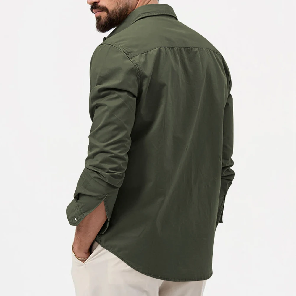 New Men's Casual Button Shirt Safari Long Sleeve Lapel Collar Workwear Shirts Jacket Outwear Coat Tops Men Clothing
New Men's Casual Button Shirt Safari Long Sleeve Lapel Collar Workwear Shirts Jacket Outwear Coat Tops Men Clothing