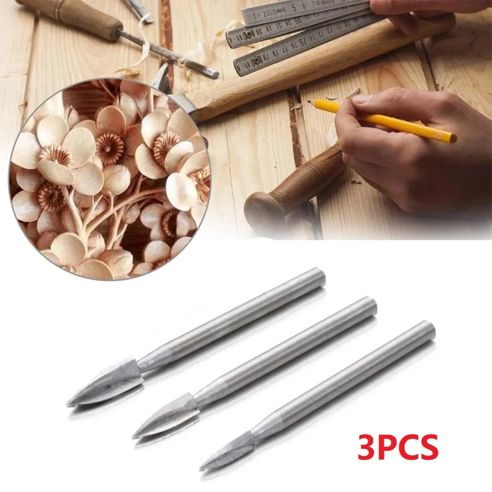 Drill Bit Wood Carving Tool 3PCS Carbide Drill Bit Set Engraving For Woodworking Grinding Tool High Speed Steel
Drill Bit Wood Carving Tool 3PCS Carbide Drill Bit Set Engraving For Woodworking Grinding Tool High Speed Steel