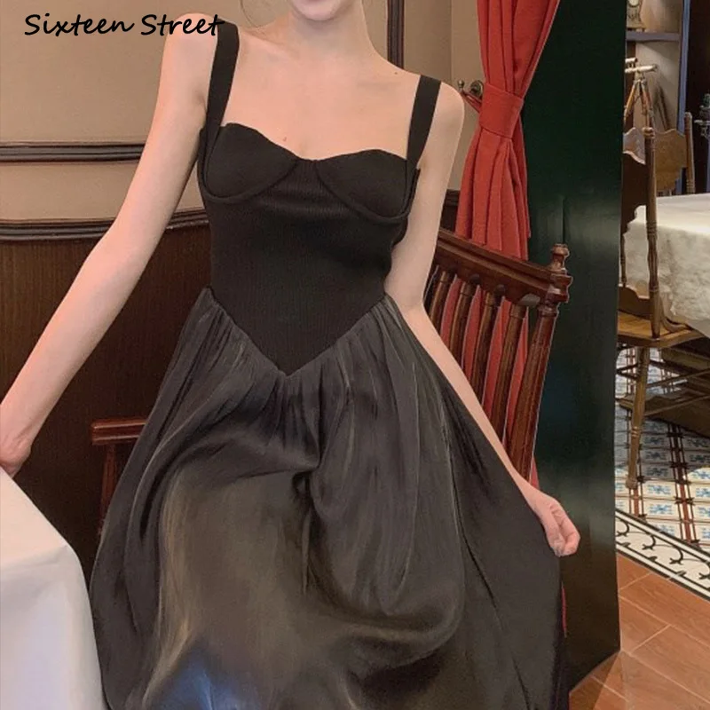 Black Elegant Clothing Women Dress 2023 Summer Strapped Spaghetti High Waist Vintage Long Dresses Women Sleeveless Bodycon
Black Elegant Clothing Women Dress 2023 Summer Strapped Spaghetti High Waist Vintage Long Dresses Women Sleeveless Bodycon