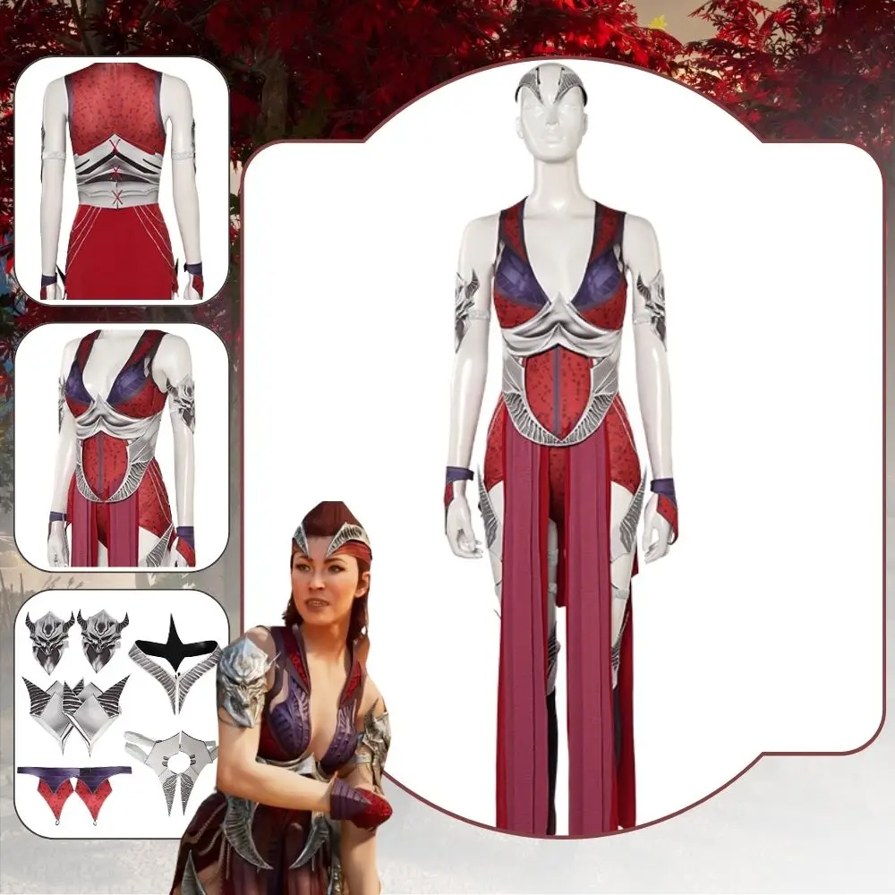 

Mortal Kombat Cosplay Nitara Costume Disguise for Adult Women Jumpsuit Clothes Fantasia Roleplay Outfits Halloween Carnival Suit