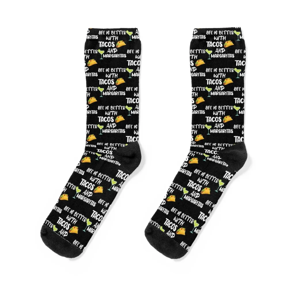 

Life is Better with Tacos and Margaritas funny mexican cinco de mayo tacos Essential Socks shoes FASHION Socks Women's Men's