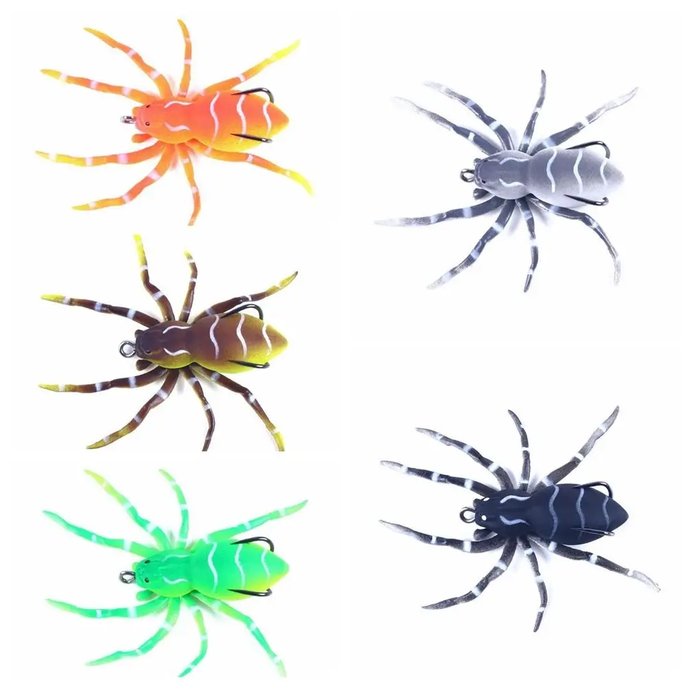 

8cm 7g Spider Soft Bait Floating Artificial Bionic Spider Crank Lure Biomimetic Simulation Spider Fishing Lure Fresh Water