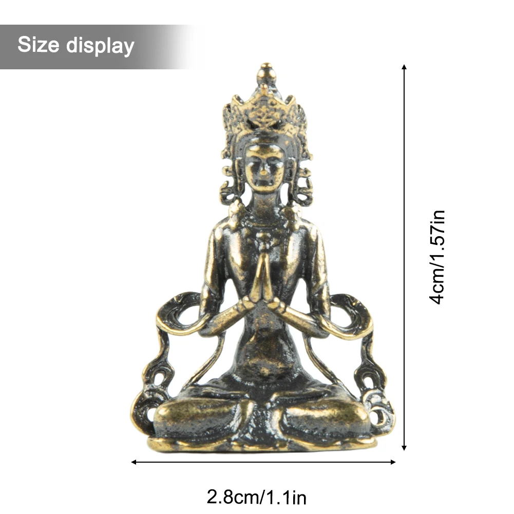 Household Buddha ornament Living room Office Art Craft Mini Miniature Copper Decoration Desk Figurines Convenient
Household Buddha ornament Living room Office Art Craft Mini Miniature Copper Decoration Desk Figurines Convenient