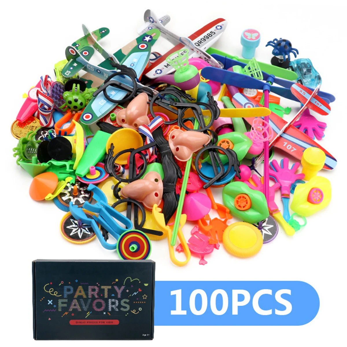 

100PCS Party Toys Assortment Party Favors for Kids Birthday Party Favor Carnival Prizes Box Goodie Bag Fillers Classroom Rewards