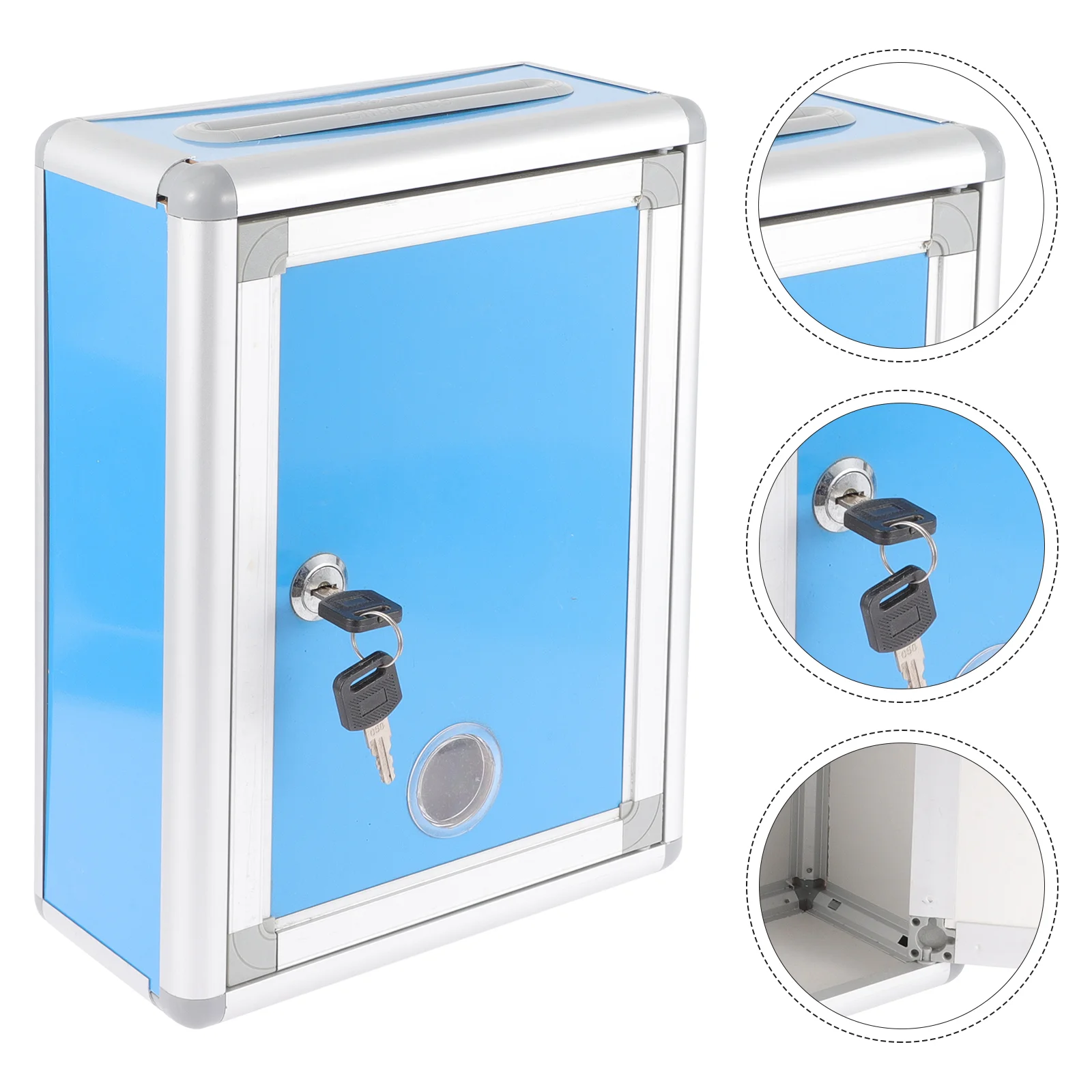 Metal Donation Box Suggestion Ballot Box Public Voting Box Lock Letter Post Container Secure Safe Storage Jar Voting
Metal Donation Box Suggestion Ballot Box Public Voting Box Lock Letter Post Container Secure Safe Storage Jar Voting