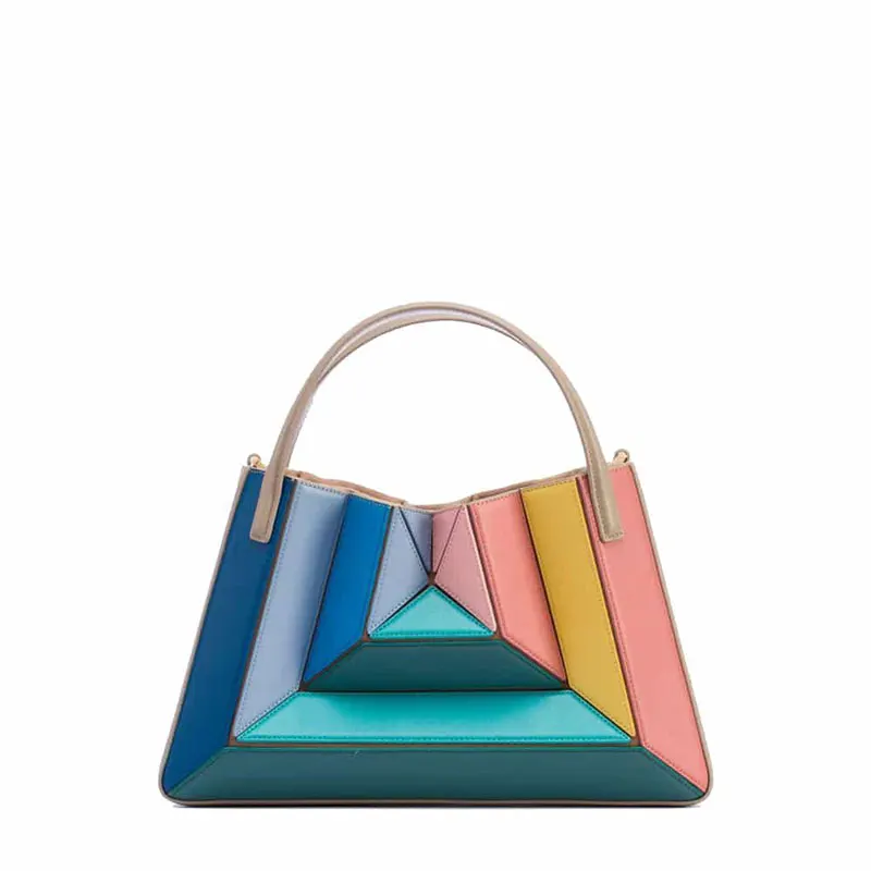 

Folds Shoulder Bags Triangle Piece New Crossbody Multi-color French Deformation Package Handbag Luxury Brand Purse Square Bag