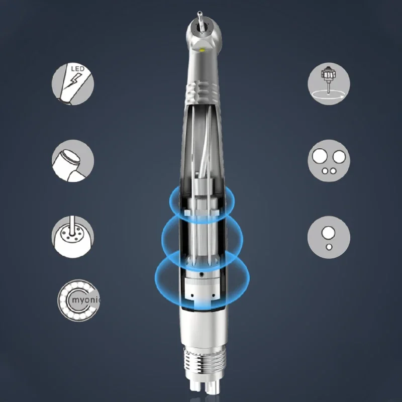 

Dental Procedures: COXO CX207-F LED High-speed air turbine handpiece Unique Generator, Balanced Impeller, 3 air 3 water spray