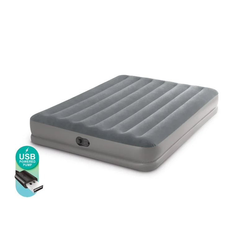 

Intex 12" Dura-Beam Prestige Air Mattress Bed with Internal Fastfill USB Powered Pump - Queen