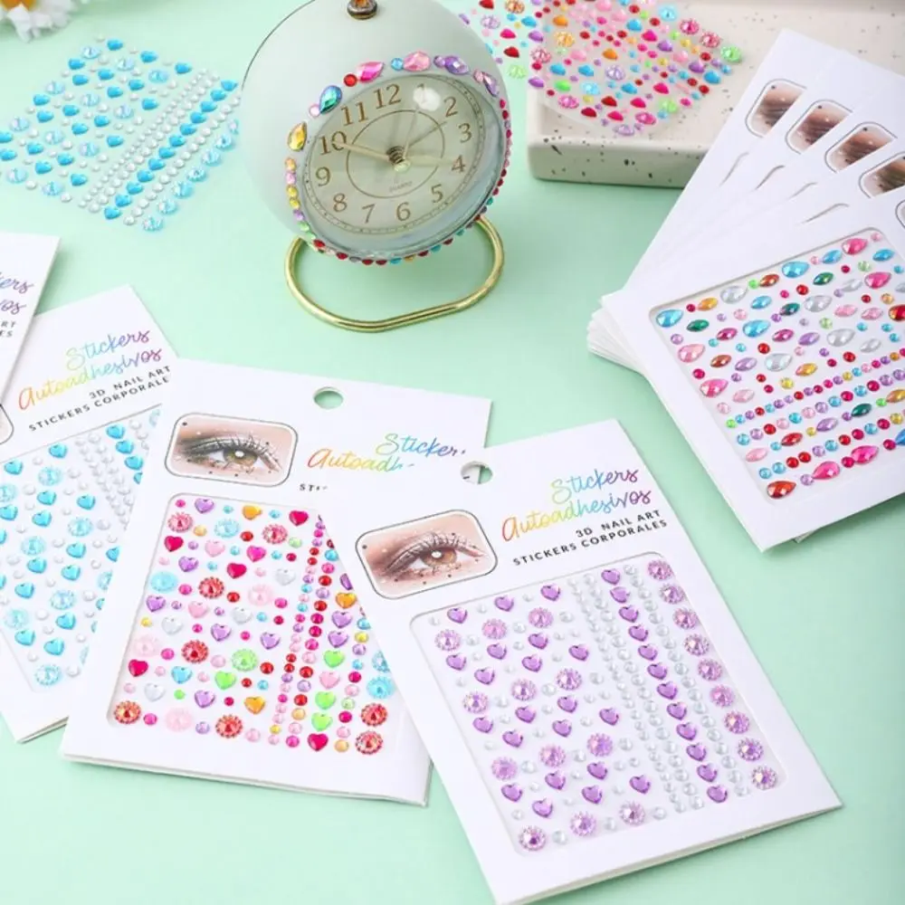 3sheets Decoration Stickers 3D Gem Stickers Self Adhesive DIY Mobile Phone Crystal Rhinestone Sticker Scrapbooking
3sheets Decoration Stickers 3D Gem Stickers Self Adhesive DIY Mobile Phone Crystal Rhinestone Sticker Scrapbooking