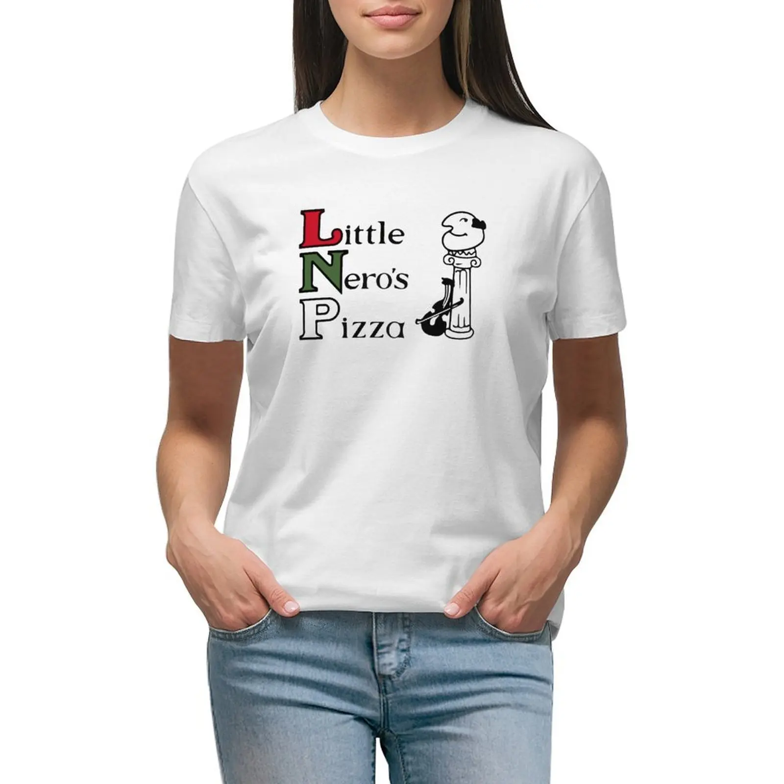 Little Nero's Pizza T-shirt hippie clothes vintage clothes t-shirt dress for Women plus size
Little Nero's Pizza T-shirt hippie clothes vintage clothes t-shirt dress for Women plus size