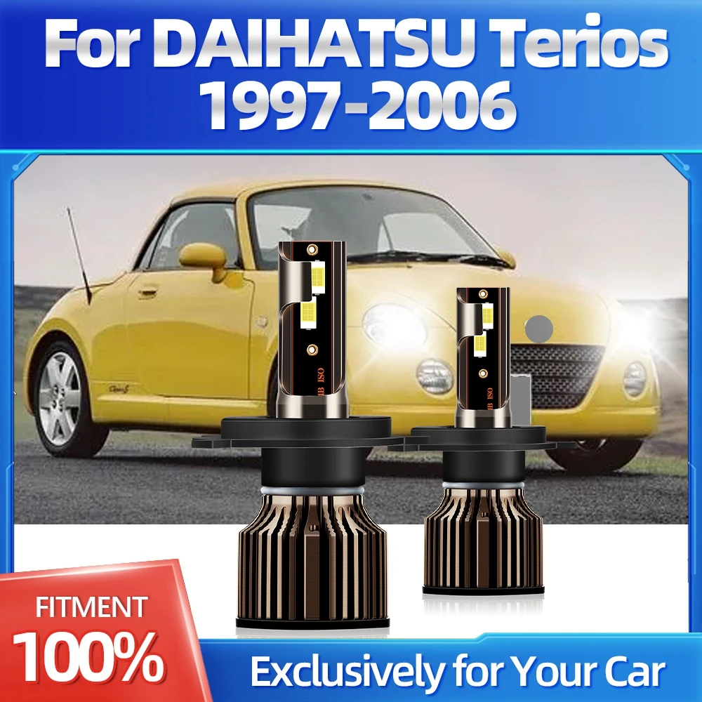 KINGSOFE 2x 25000LM LED Car Headlight H4 Hight Low Beam Super Lights Plug-N-Play 120W Auto Lamp For DAIHATSU Terios 1997-2006
KINGSOFE 2x 25000LM LED Car Headlight H4 Hight Low Beam Super Lights Plug-N-Play 120W Auto Lamp For DAIHATSU Terios 1997-2006