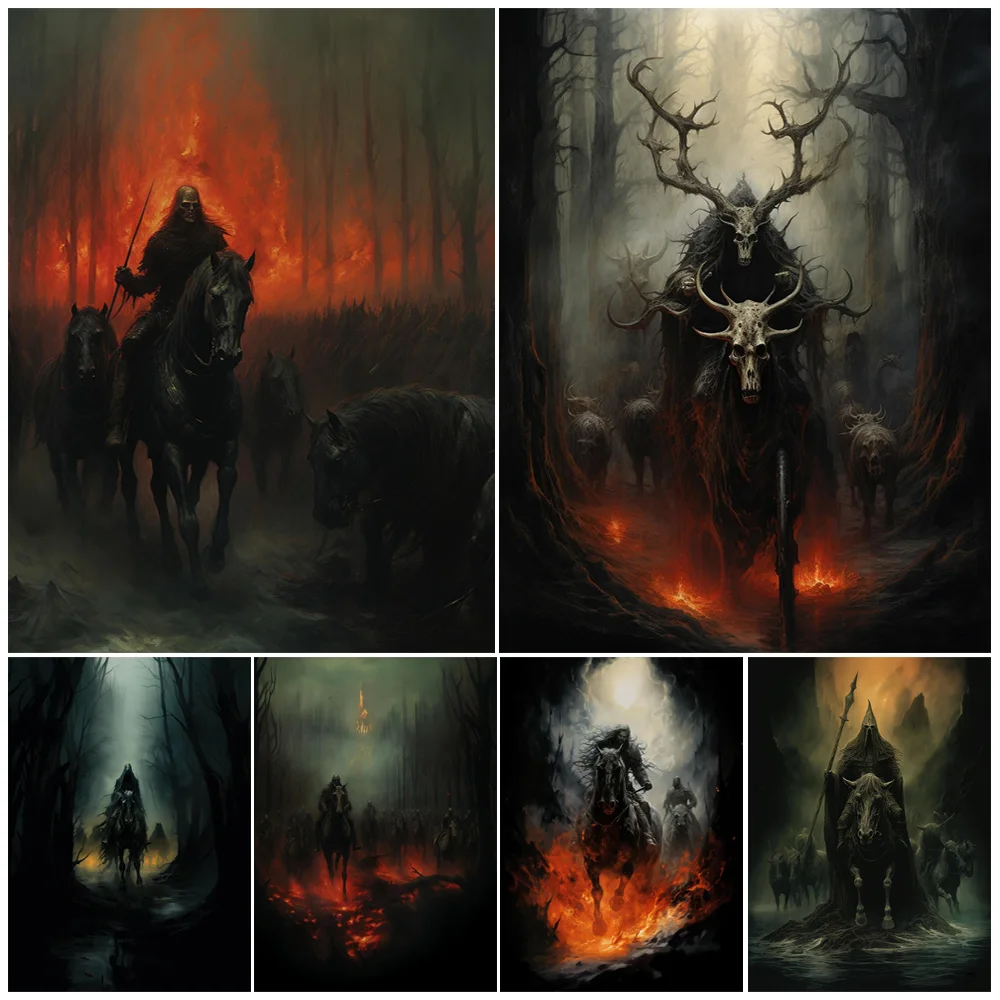 An Army Of Knights From Hell Vintage Wall Art Canvas Painting Demon Zombie Knights Abstract Gothic Art Poster Print Home Decor
An Army Of Knights From Hell Vintage Wall Art Canvas Painting Demon Zombie Knights Abstract Gothic Art Poster Print Home Decor