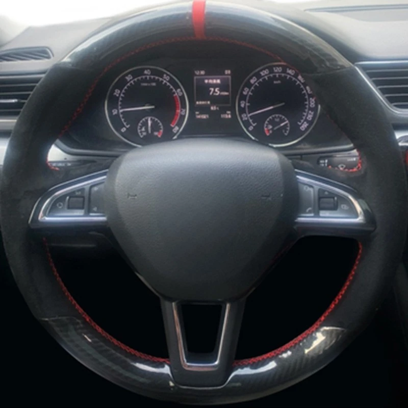 Non-Slip Black Genuine Leather Suede Braid Car Steering Wheel Cover For Skoda Rapid Spaceback 2016 Octavia 2017 Fabia 2016 2017
Non-Slip Black Genuine Leather Suede Braid Car Steering Wheel Cover For Skoda Rapid Spaceback 2016 Octavia 2017 Fabia 2016 2017