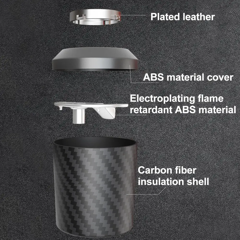 Automotive Ash Holder Portable Carbon Fiber Car Ashtray with Lid Heavy Duty Smokeless Multi-functional Container for Suv Truck
Automotive Ash Holder Portable Carbon Fiber Car Ashtray with Lid Heavy Duty Smokeless Multi-functional Container for Suv Truck