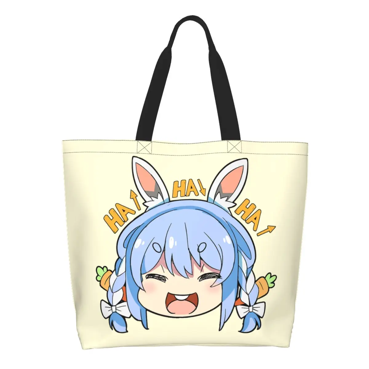 Chibi Usada Pekora Laugh Chibi 88 Groceries Shopping Bag Canvas Shopper Tote Shoulder Bag Large Capacity Durable Handbag
Chibi Usada Pekora Laugh Chibi 88 Groceries Shopping Bag Canvas Shopper Tote Shoulder Bag Large Capacity Durable Handbag