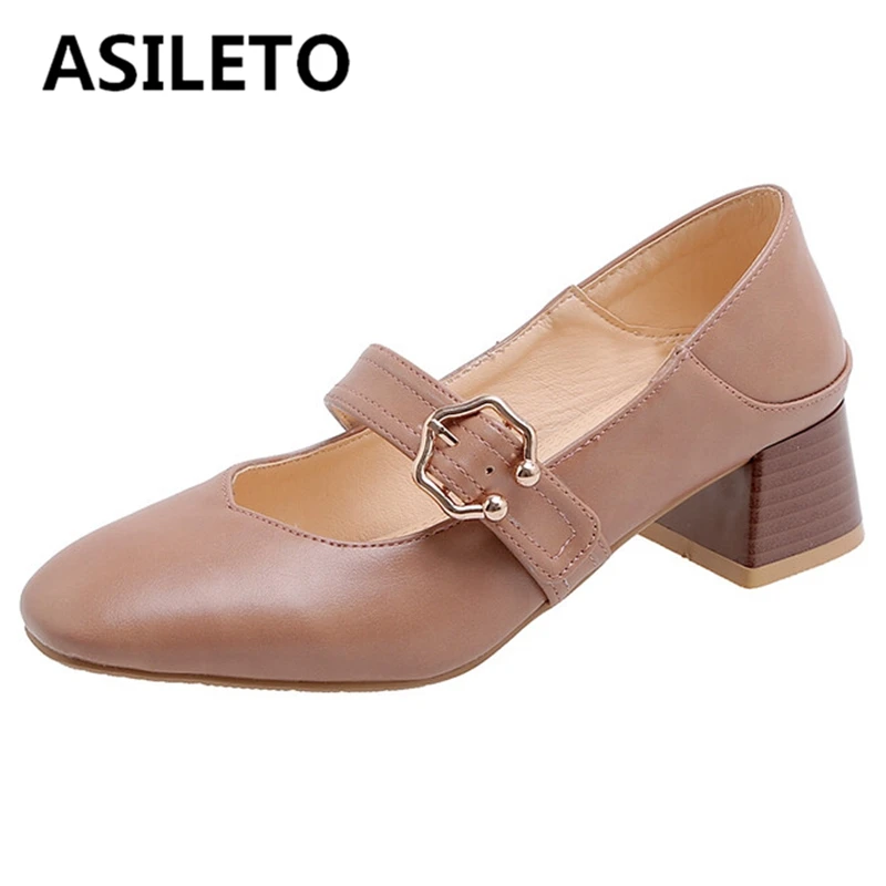 ASILETO 2022 New Women Pumps Square Toe Chunky Heels Buckle Strap Casual Big Size 32-54 Solid Black Pink Apricot Spring S3112
ASILETO 2022 New Women Pumps Square Toe Chunky Heels Buckle Strap Casual Big Size 32-54 Solid Black Pink Apricot Spring S3112