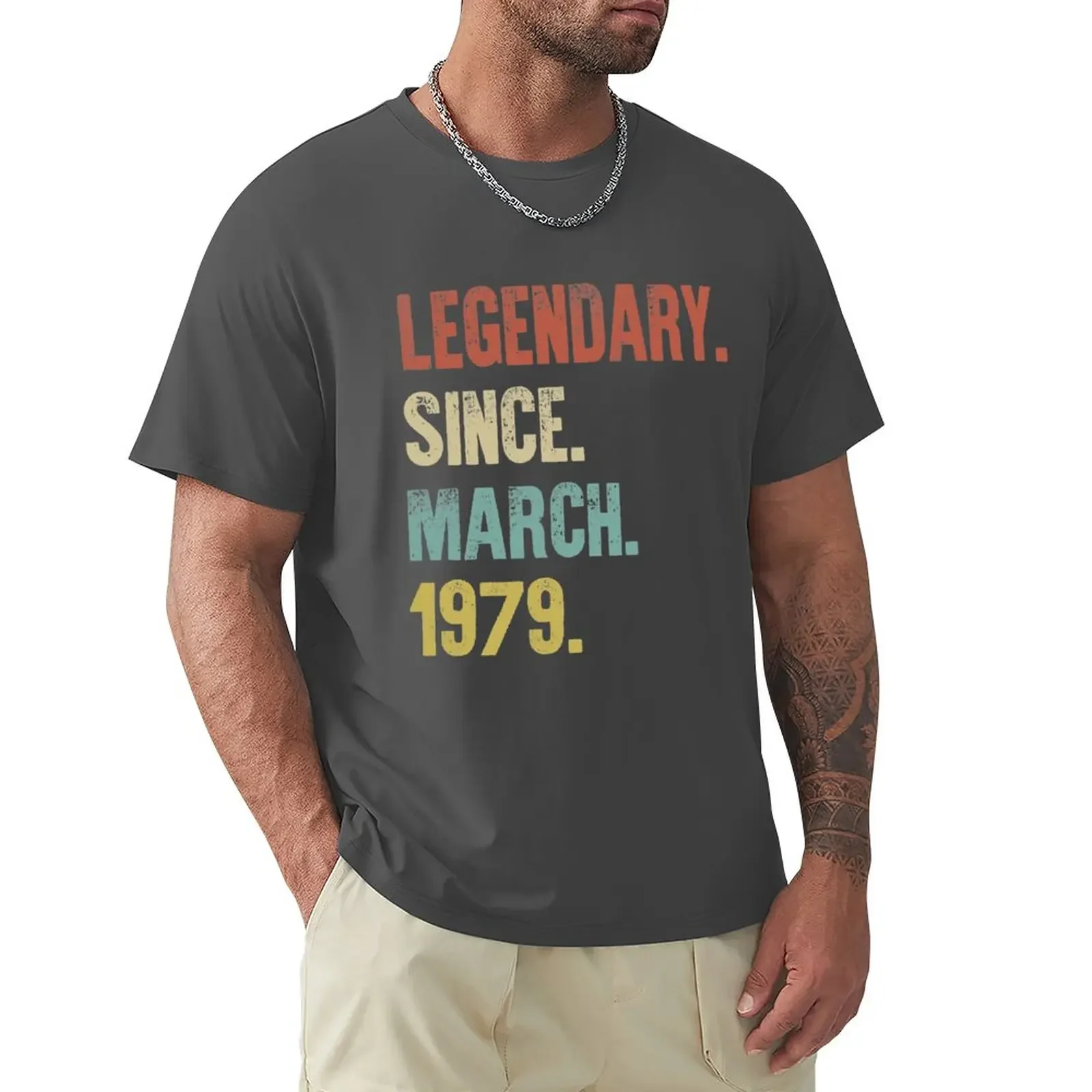 Retro Vintage 40th Birthday Legendary Since March 1979 T-Shirt shirts graphic tees heavyweights mens t shirt
Retro Vintage 40th Birthday Legendary Since March 1979 T-Shirt shirts graphic tees heavyweights mens t shirt
