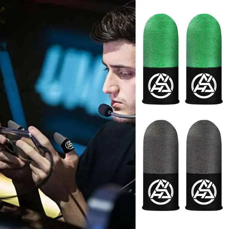 2pcs Mobile Game Fingertip Gloves Sweatproof Anti-slip Touch Screen Finger Sleeve Breathable Gamings Fingertip Cover For Gamer
2pcs Mobile Game Fingertip Gloves Sweatproof Anti-slip Touch Screen Finger Sleeve Breathable Gamings Fingertip Cover For Gamer