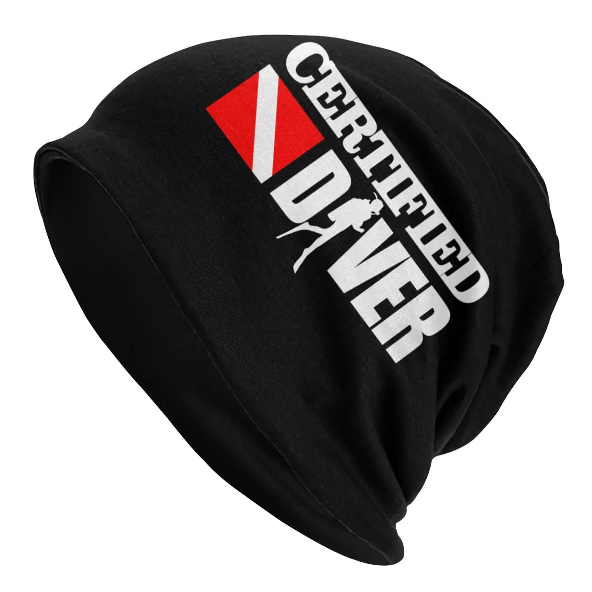 

Certified Diver Beanies Caps Unisex Bonnet Winter Warm Knit Hat Men Women Adult Scuba Diving Dive Beanie Hats Outdoor Ski Cap
