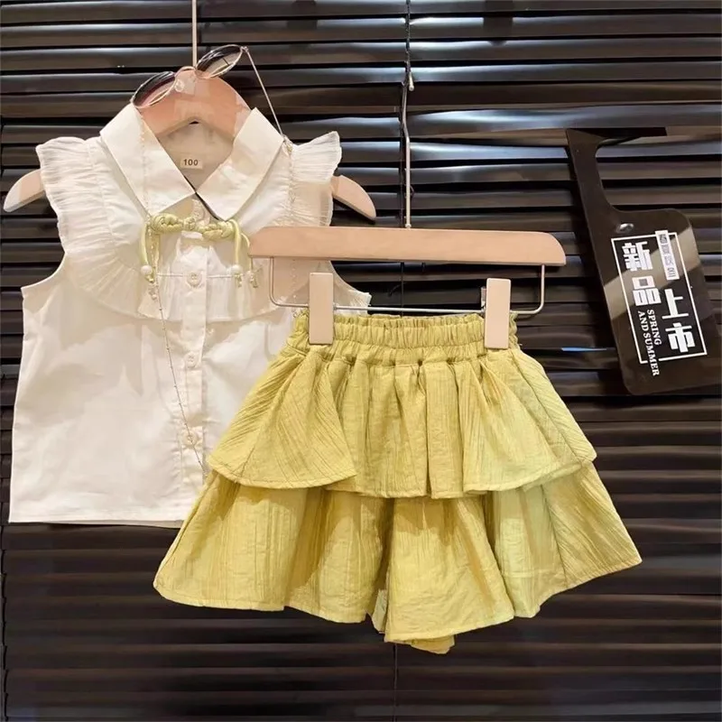 Girls Clothes Sets Summer 2024 children Fashion Shirts Skirts Shorts 2pcs Dress Suit For Baby Princess Costume Kids Outfits 6 7Y 
Girls Clothes Sets Summer 2024 children Fashion Shirts Skirts Shorts 2pcs Dress Suit For Baby Princess Costume Kids Outfits 6 7Y