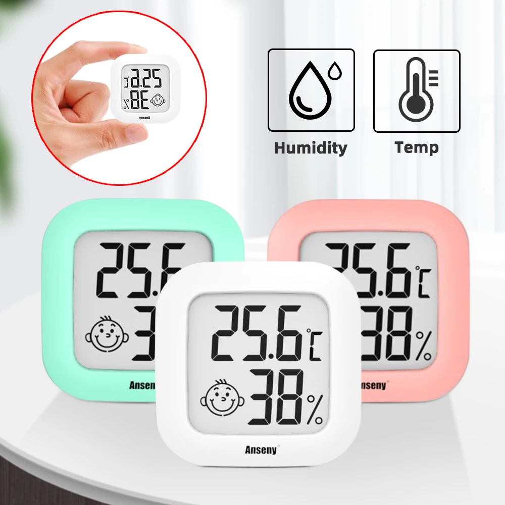 Цифровой мини-термометр с ЖК-дисплеем измеритель влажности уличный и комнатный