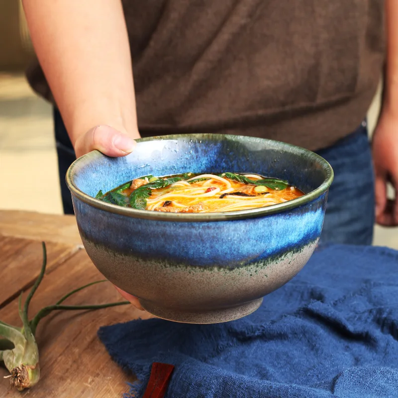 

Creative Tableware Ceramic Bowl Set Ramen Bowl Rice Bowl Salad Bowl Large Soup Bowl Household Noodle Bowl