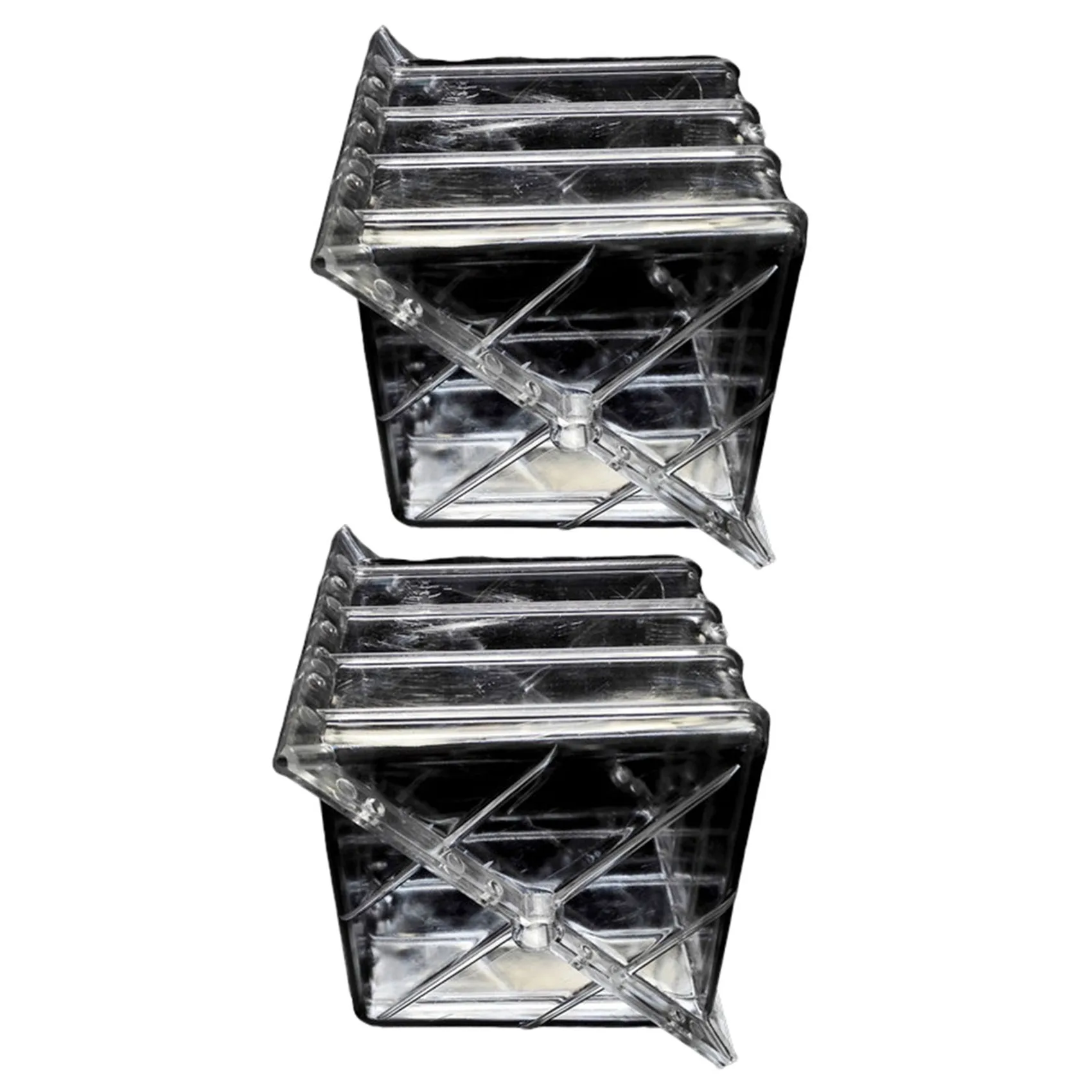 

2X Big Size Plastic Clear Heart Square Watermelon Growing Mold Transparent Fruit Growth Forming Shaping Mould