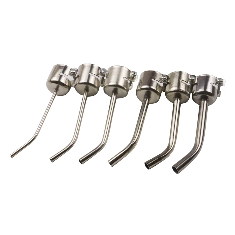 1Set Extended Elbow Air Nozzle BGA Blowing Welding Hot Air Nozzle (With Color Difference) Silver
1Set Extended Elbow Air Nozzle BGA Blowing Welding Hot Air Nozzle (With Color Difference) Silver
