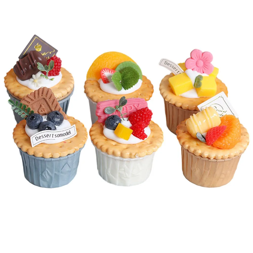 Cupcake Model Bread Models Simulated Decoration Props Durable Food Model High-quality PVC Simulated Soft-flavored
Cupcake Model Bread Models Simulated Decoration Props Durable Food Model High-quality PVC Simulated Soft-flavored