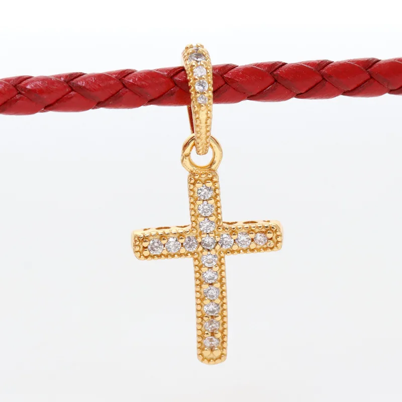 Pan S925 Silver New Fashion Gold Cross Pendant New European Cross Necklace Women's Jewelry Accessories
Pan S925 Silver New Fashion Gold Cross Pendant New European Cross Necklace Women's Jewelry Accessories