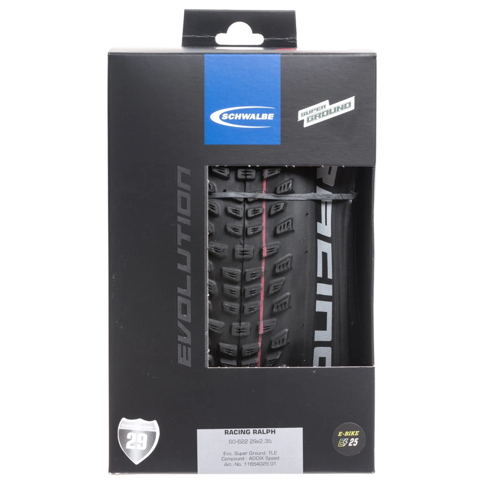 

SCHWALBE Racing Ralph 60-622 29x2.35 Folding Bicycle Tire Super Ground EVO Tubless TLE Mountain Bike Tyre MTB XC Cycling Parts