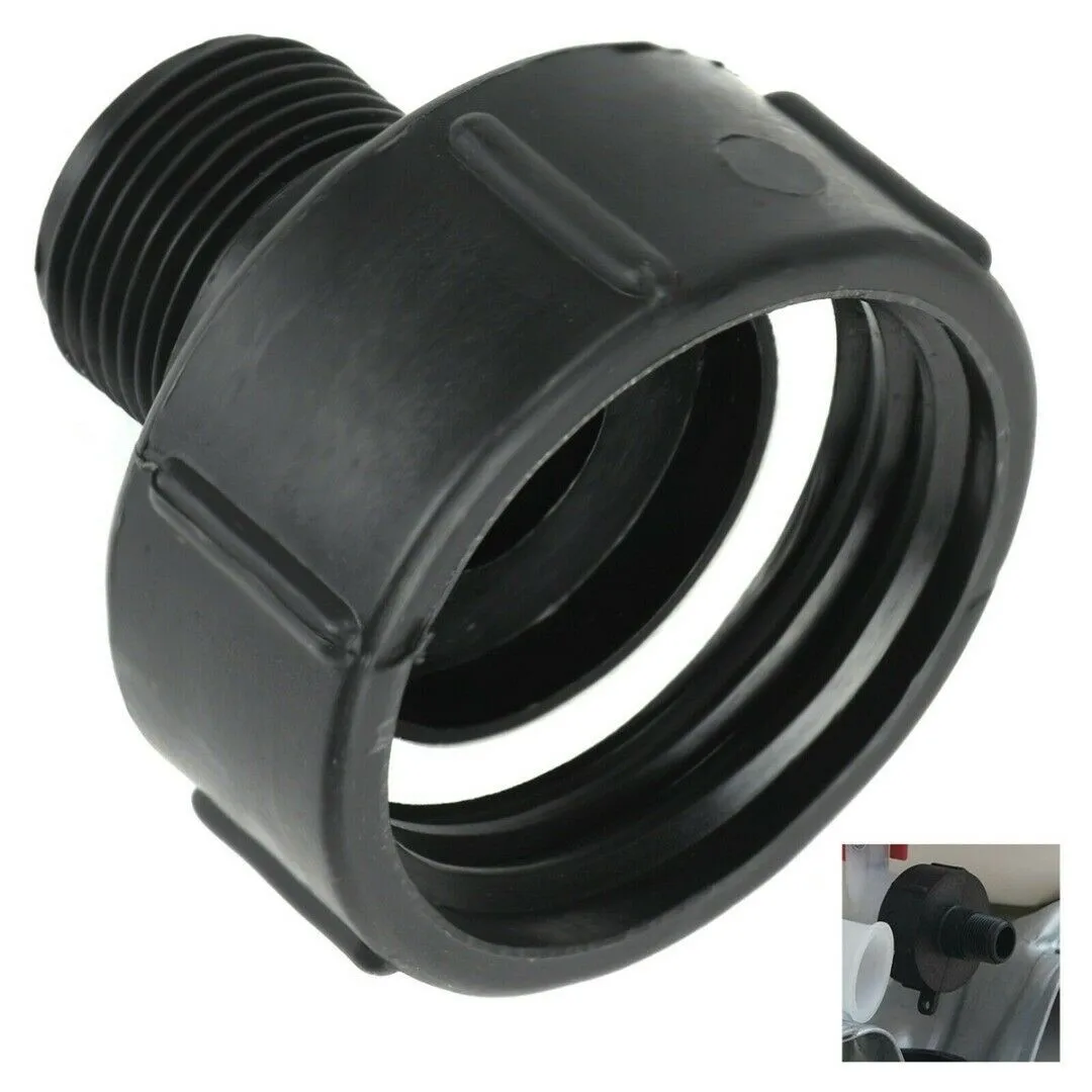 IBC Tote Drain Tank Valve Adapter Hose Garden Water Connector 60mm Coarse Thread Valve Fitting Parts Garden Hose Fitting Tool
IBC Tote Drain Tank Valve Adapter Hose Garden Water Connector 60mm Coarse Thread Valve Fitting Parts Garden Hose Fitting Tool