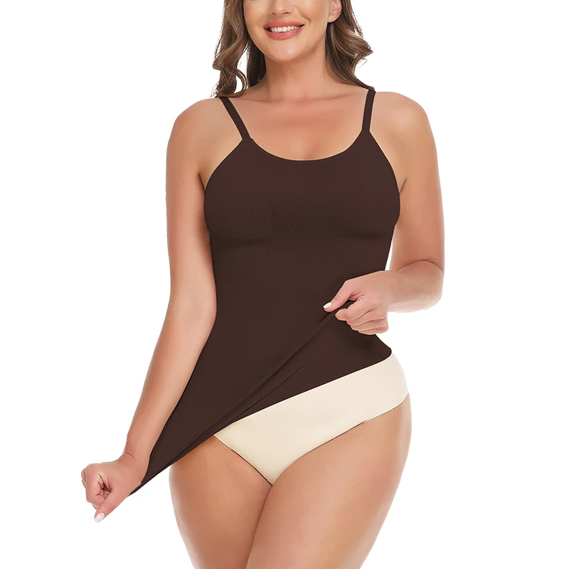 Camisole Shapewear for Plus Size Women Tummy Control Shapewear Shaping Tank Tops Slimming Body Shaper Compression Vest Underwear Camisole Shapewear for Plus Size Women Tummy Control Shapewear Shaping Tank Tops Slimming Body Shaper Compression Vest Underwear