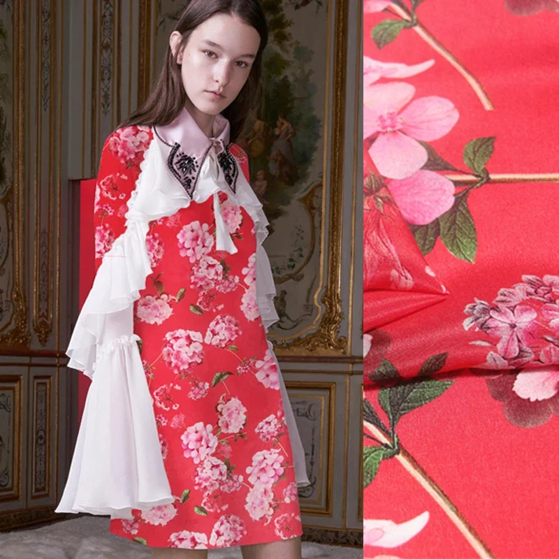 110CM Wide 89G/M Floral Print Blue Red Silk Crepe de Chine Fabric for Summer Blouse Dress Cheongsam Pants Shirt Skirt C006
110CM Wide 89G/M Floral Print Blue Red Silk Crepe de Chine Fabric for Summer Blouse Dress Cheongsam Pants Shirt Skirt C006