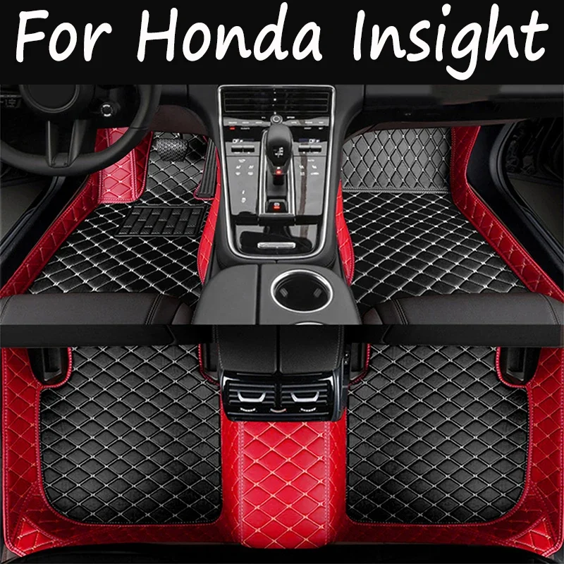 

Car Floor Mats For Honda Insight ZE2 ZE3 2010~2014 Auto Foot Pads Mat Luxury Leather Carpet Rugs Interior Parts Car Accessories