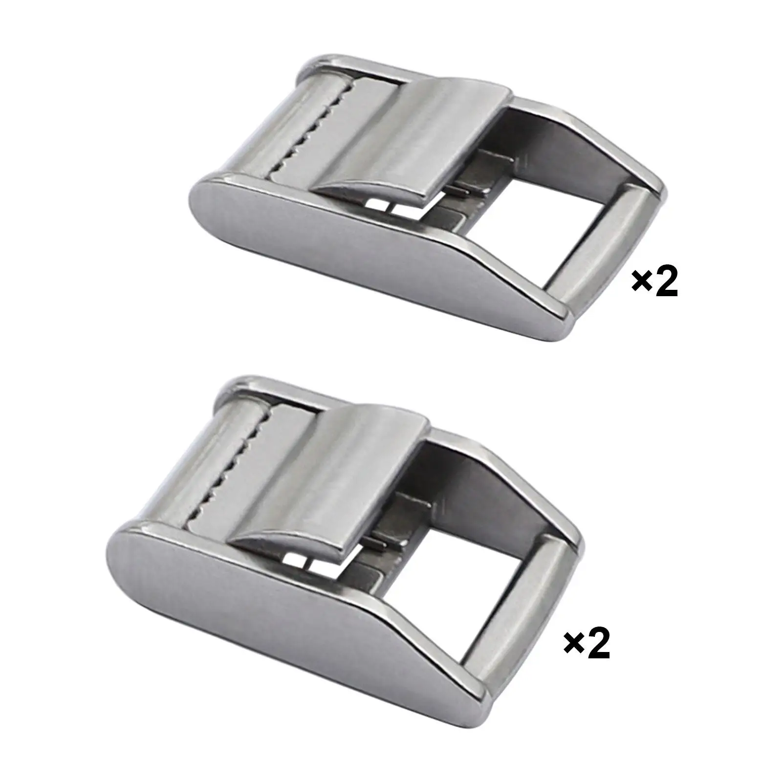 

2Pcs Lock Slider Buckles Durable Multifunctional Sturdy 316 Stainless Steel Adjustable Heavy Strap Release Buckle Heavy Duty