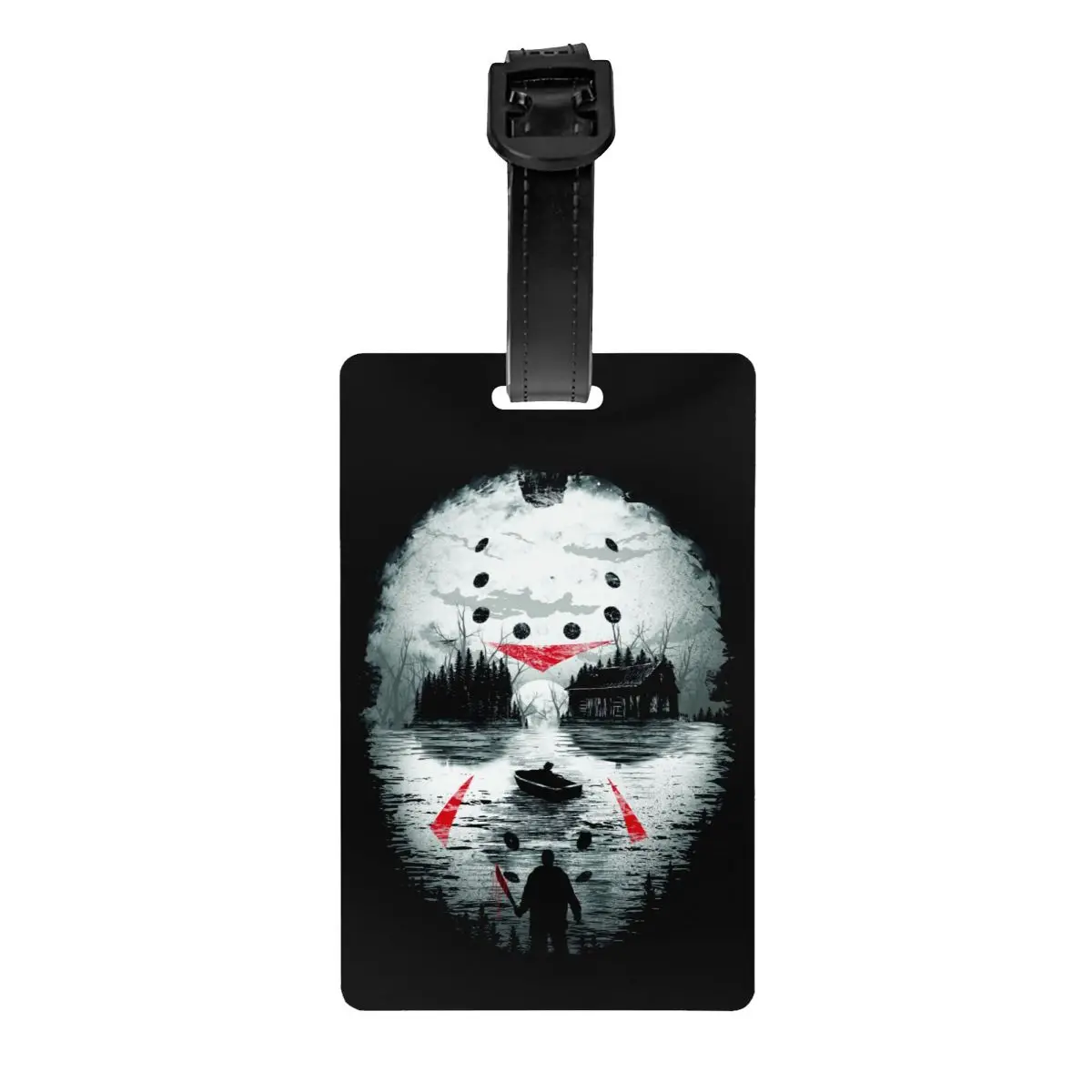 

Horror Movie Character Killer Luggage Tag for Suitcases Fashion Halloween Film Baggage Tags Privacy Cover Name ID Card