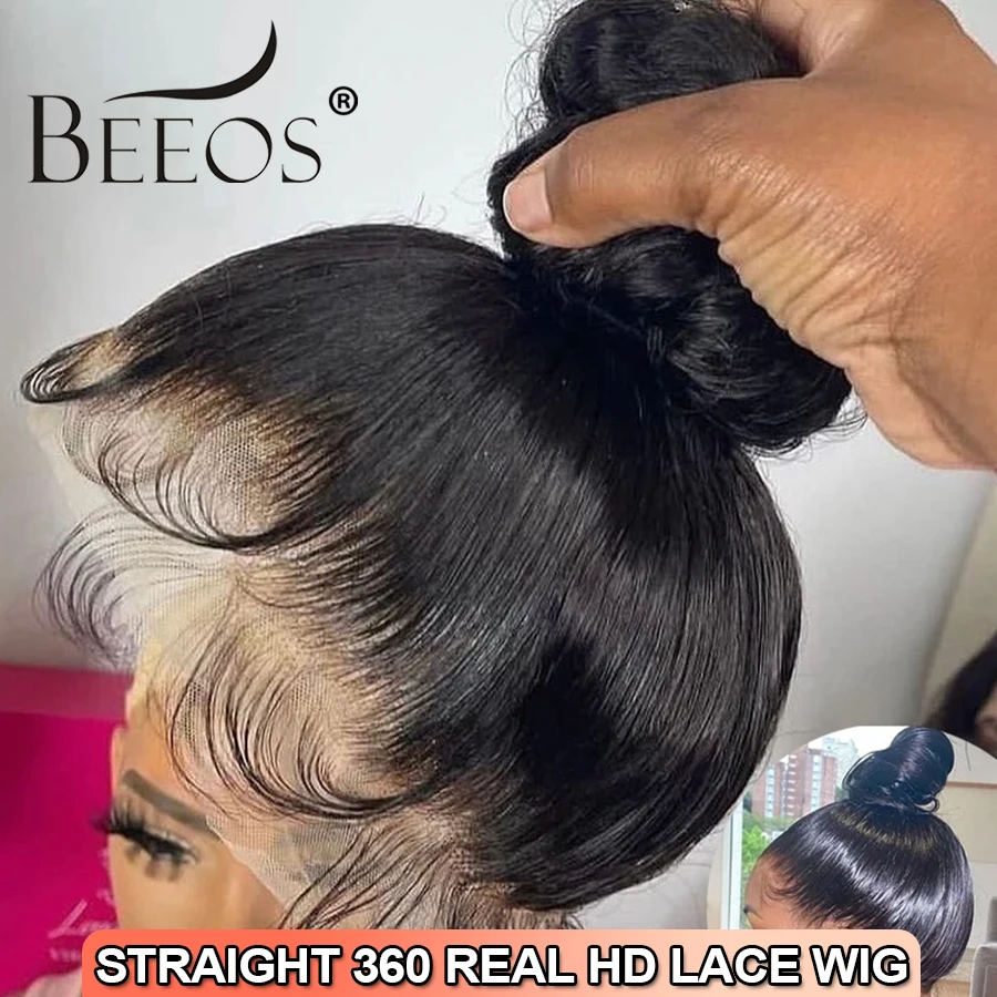 180% Invisible 360 HD Lace Frontal Wigs Brazilian Bone Straight Pre plucked HD Transparent Lace Front Human Hair Wigs For Woman
180% Invisible 360 HD Lace Frontal Wigs Brazilian Bone Straight Pre plucked HD Transparent Lace Front Human Hair Wigs For Woman