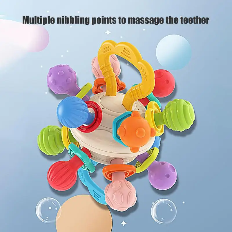 Kids Toy Rattle Ball Sensory Teething Teether Toys Teether Grasping Activity Toy Teething Montessori Learning Developmental Toys
Kids Toy Rattle Ball Sensory Teething Teether Toys Teether Grasping Activity Toy Teething Montessori Learning Developmental Toys