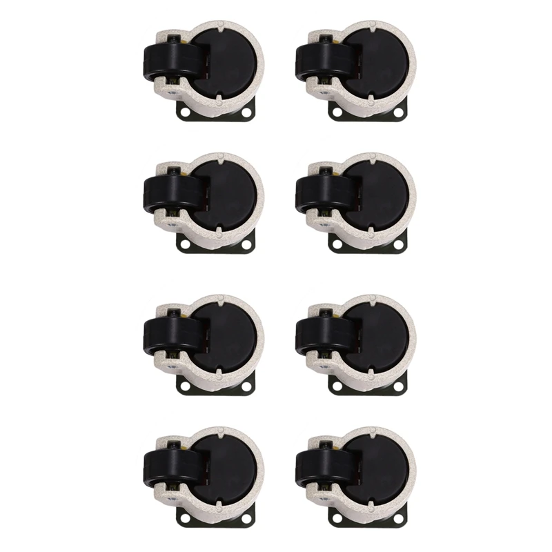 

8 Pcs Retractable Leveling Casters Industrial Machine Swivel Caster Castor Wheel For Office Chair Trolley 330 Lbs