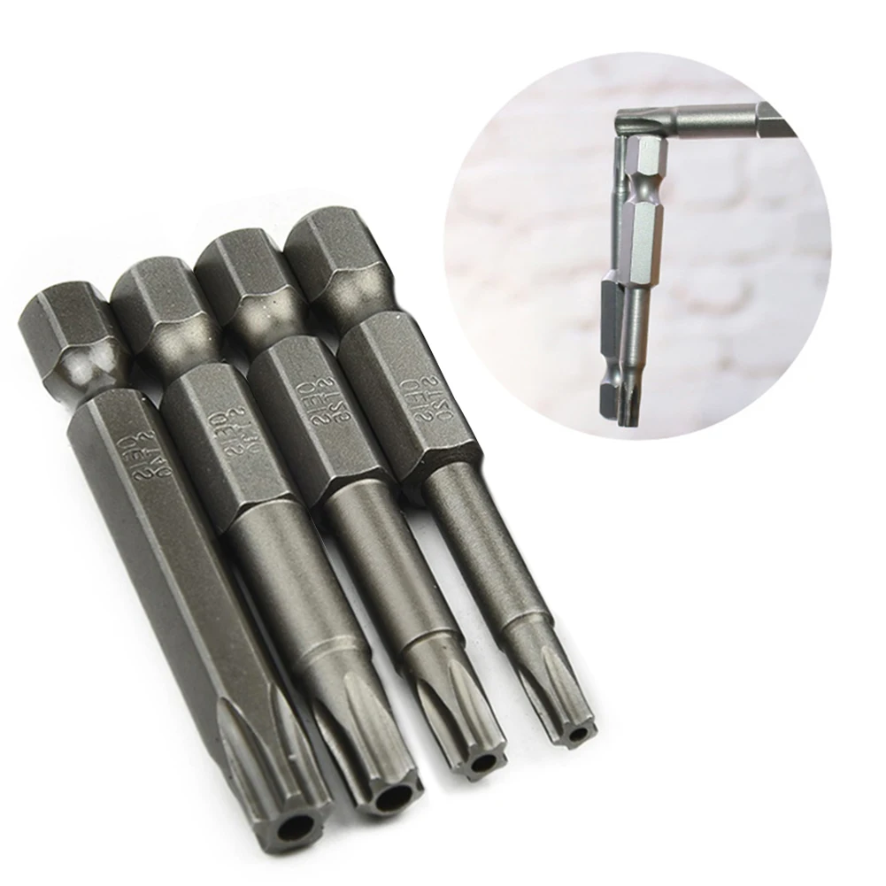 Robust and Reliable Torx Screwdriver Bit Set Magnetic 50mm Alloy Steel Bits T20 T40 for Electric Screwdrivers (4pcs)
Robust and Reliable Torx Screwdriver Bit Set Magnetic 50mm Alloy Steel Bits T20 T40 for Electric Screwdrivers (4pcs)